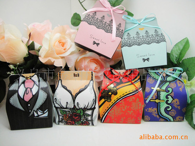 【批發(fā)供應婚禮用品 個性喜糖盒 甜甜蜜蜜喜糖盒 義烏喜糖盒批發(fā)】價格,廠家,圖片,禮品盒、禮品袋,義烏市金納枝喜慶用品商行-